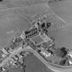 Oblique aerial view of Sweetheart Abbey.