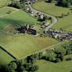 Oblique aerial view of Sweetheart Abbey.