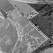 Oblique aerial view of Haughs of Finavon.
