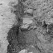 Newark Castle
Frame 22 - Trench L: remnant of wall below pipe - from north