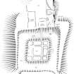 Sir John De Graham's Castle, detail plan of motte. 300dpi copy of GV006415.