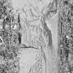 View of assemblage of West Highland stone fragments, St Donnan's Church, Kildonnan, Eigg.