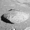 Broomhill, Newstead: rescue excavation archive
Frame 8: Trench 1: Pit (F008) from above, looking W.

