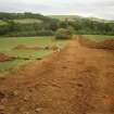 Broomhill, Newstead: rescue excavation archive
Frame 12: Trench 1 stripped of topsoil, looking towards hollow-way at E end.






