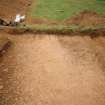 Broomhill, Newstead: rescue excavation archive
Frame 15: Road surface (F003) looking from W to E.






