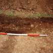 Broomhill, Newstead: rescue excavation archive
Frame 25: Section cut through E end of road in Trench 2.






