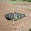 Broomhill, Newstead: rescue excavation archive
Frame 36: Piit/well F008 lined with plastic prior to being backfilled.





