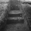 Excavation photograph : excavation started within mound, looking east.
