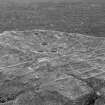 View of fallen flanker.
Print card captioned: "East flanker."
Original negative captioned: 'Cup Marks on fallen pillar stone at Balquhain Circle 1904'.