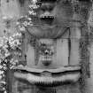 Detail of fountain on S front of Ravelston House, Edinburgh.
