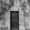 View of doorway in E wall of garden of Ravelston House, Edinburgh.