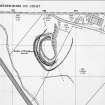 Castle of Wardhouse excavation archive
Extract from Ordnance Survey 1:2500 map. No print.