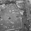 Edinburgh Castle, settlement. Excavation photograph showing area H - slots 331, 340, 342.