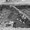 Edinburgh Castle, settlement. Excavation photograph: area H - general view of all elements of timber workshop? 365.