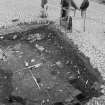 Edinburgh Castle, settlement. Excavation photograph: area H - general view of all elements of timber workshop? 365.