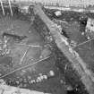 Edinburgh Castle, settlement. Excavation photograph: area H - general view of all elements of timber workshop? 365.