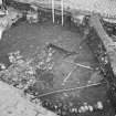 Edinburgh Castle, settlement. Excavation photograph: area H - general view of all elements of timber workshop? 365.