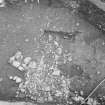 Edinburgh Castle, settlement. Excavation photograph: area H - detail of N wall line of 365.