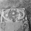 Detail of tablestone for A Smith, in the churchyard of Ballingry Parish Church.