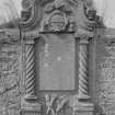View of gravestone for Andrew Greig dated 1676, in the churchyard of Cupar Old Parish Church (Old and St Michael of Tarvit Parish Church).