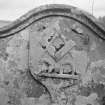 Detail of gravestone commemorating Elizabeth Robertson, 1809, in Chapelton of Fincastle Burial Ground.