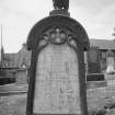 View of cast-iron monument to James Reddie dated 1867, in St Adrian's Parish Church, Anstruther Easter.