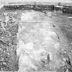 Edinburgh Castle. Excavation photograph : area H - rubble to north of Charles II wall.