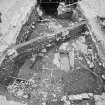 Edinburgh Castle. Excavation photograph : area H - general of southern part of trench.