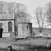 View of Bunkle Old Church and part of Bonkyl and Preston Parish Church from S.