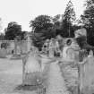 General view of the remains of St Dionysius' Church, Ayton and the burial ground.