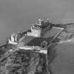 Oblique aerial view of Blackness Castle.