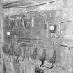 Interior.
View of switchboard in power station.