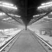 Interior.
View from crane gantry of the two main bays of the works.