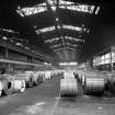 Interior.
View of coils of strip steel ready for despatch.