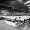 Interior.
View of stocks of rolls for tempering mills.