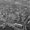 Oblique aerial view centred on Fort Charlotte, Lerwick.