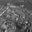Oblique aerial view centred on Fort Charlotte, Lerwick.
