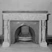 Interior view of Fordell House showing detail of chimney piece in room adjoining the drawing room.