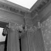 Dining room, detail of ionic columns and cornice