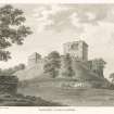 Engraving of Borthwick Castle