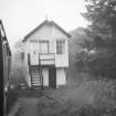 View of signal box, Lairg Station.