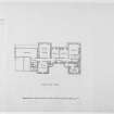 Alternative preliminary sketch designs. Photographic copy of Third floor plan.