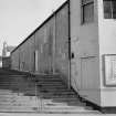 View of W side of Pavilion Cinema, High Street, Wick and steps on Oag Lane.