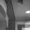 Interior view of Pavilion Cinema, High Street, Wick, showing detail of ceiling.