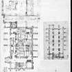 Photographic copy of two ink sketch plans of Dunfermline Abbey Church and one ink sketch plan of Rosyth Church
Copied from page 61 of 'MEMORABILIA, JOn. SIME  EDINr.  1840'