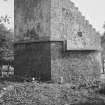 General view of the rear of Dalgety Gardens dovecot.