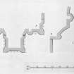Iona, Iona Abbey.
Photographic copy of plan showing chapter house arcade profile mouldings.
