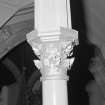 Alloa, Bedford Place, Alloa West Church, interior detail of column head.