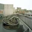 Distant view of Civic Centre from SSE from raised path at Olympia Way