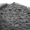 Interior.
Farm building, detail of partition wall between byre and barn.